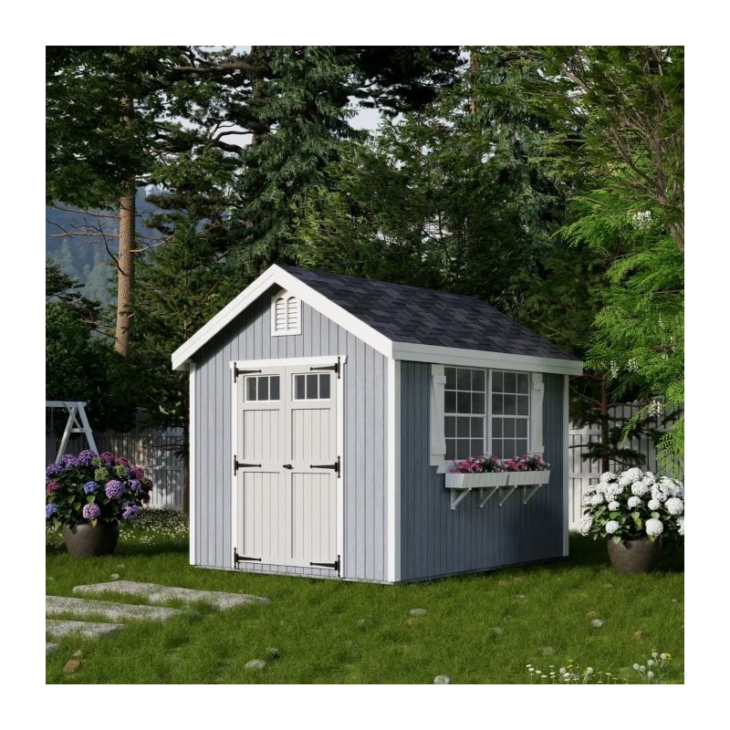 Little Cottage Co. 8x10 Colonial Williamsburg Wood Shed Kit - (8x10 WCGS-PC)