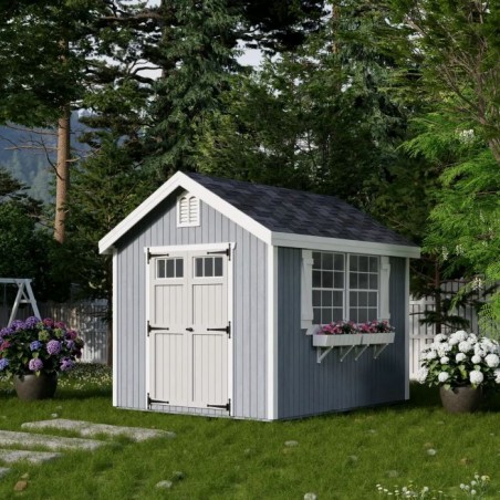 Little Cottage Co. 8x10 Colonial Williamsburg Wood Shed Kit - (8x10 WCGS-PC)