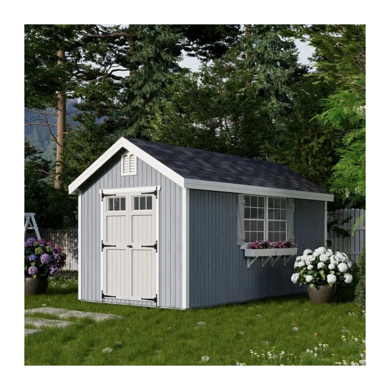 Little Cottage Co. 8x16 Colonial Williamsburg Wood Shed Kit - (8x16 WCGS-PC)