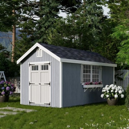 Little Cottage Co. 8x16 Colonial Williamsburg Wood Shed Kit - (8x16 WCGS-PC)