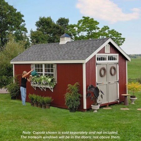 Little Cottage Co. 10x10 Colonial Williamsburg Wood Shed Kit - (10x10 WCGS-PC)