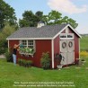 Little Cottage Co. 10x10 Colonial Williamsburg Wood Shed Kit - (10x10 WCGS-PC)