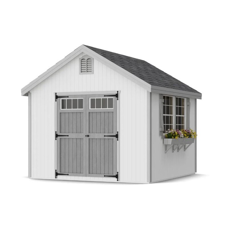Little Cottage Co. 10x10 Colonial Williamsburg Wood Shed Kit - (10x10 WCGS-PC)