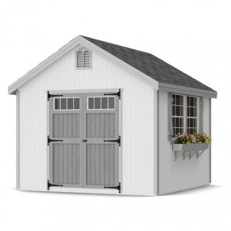 Little Cottage Co. 10x10 Colonial Williamsburg Wood Shed Kit - (10x10 WCGS-PC)