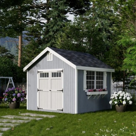 Little Cottage Co. 10x10 Colonial Williamsburg Wood Shed Kit - (10x10 WCGS-PC)