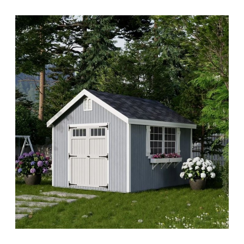 Little Cottage Co. 10x12 Colonial Williamsburg Wood Shed Kit - (10x12 WCGS-PC)