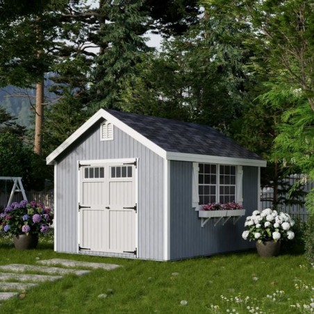 Little Cottage Co. 10x12 Colonial Williamsburg Wood Shed Kit - (10x12 WCGS-PC)