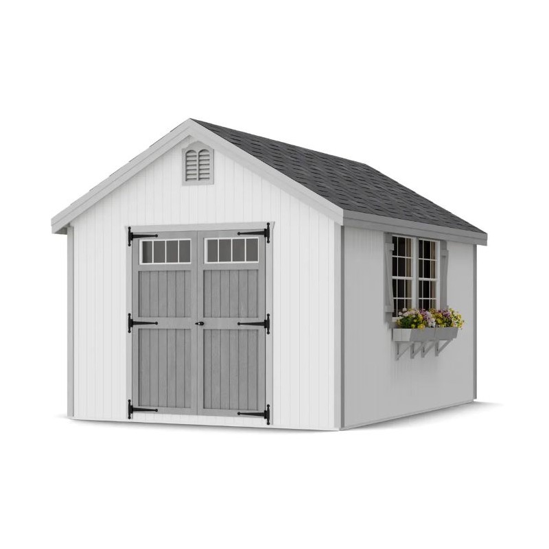 Little Cottage Co. 10x14 Colonial Williamsburg Wood Shed Kit - (10x14 WCGS-PC)