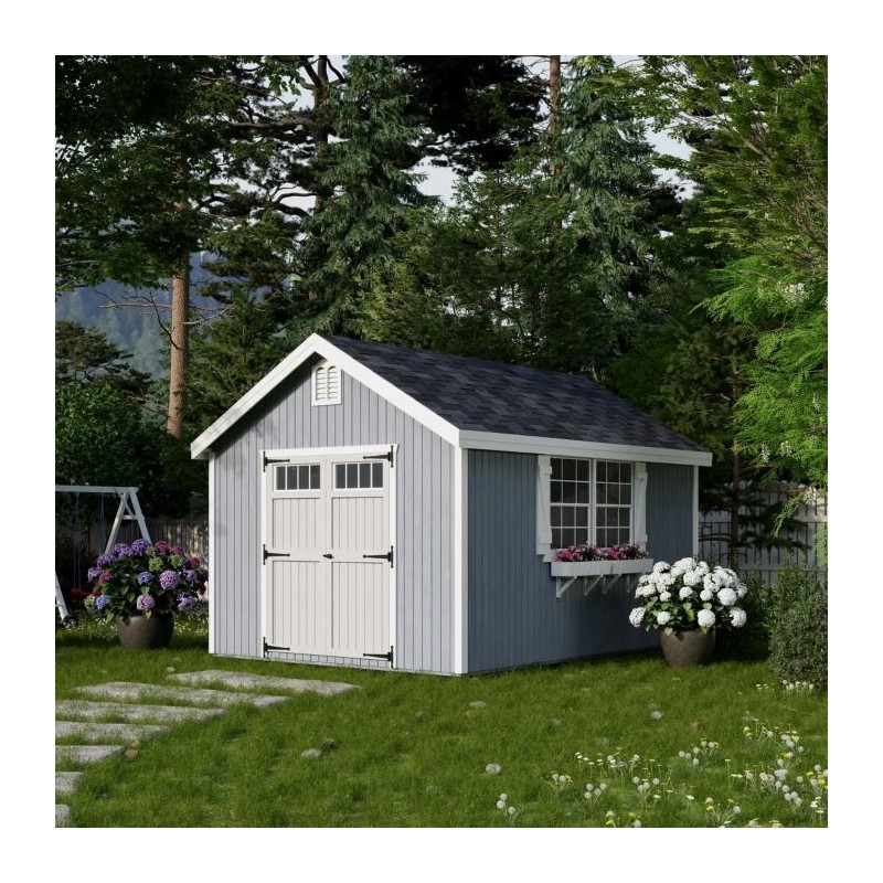 Little Cottage Co. 10x14 Colonial Williamsburg Wood Shed Kit - (10x14 WCGS-PC)