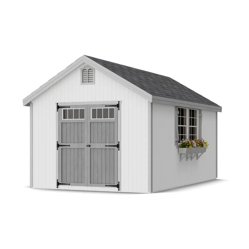 Little Cottage Co. 10x16 Colonial Williamsburg Wood Shed Kit - (10x16 WCGS-PC)