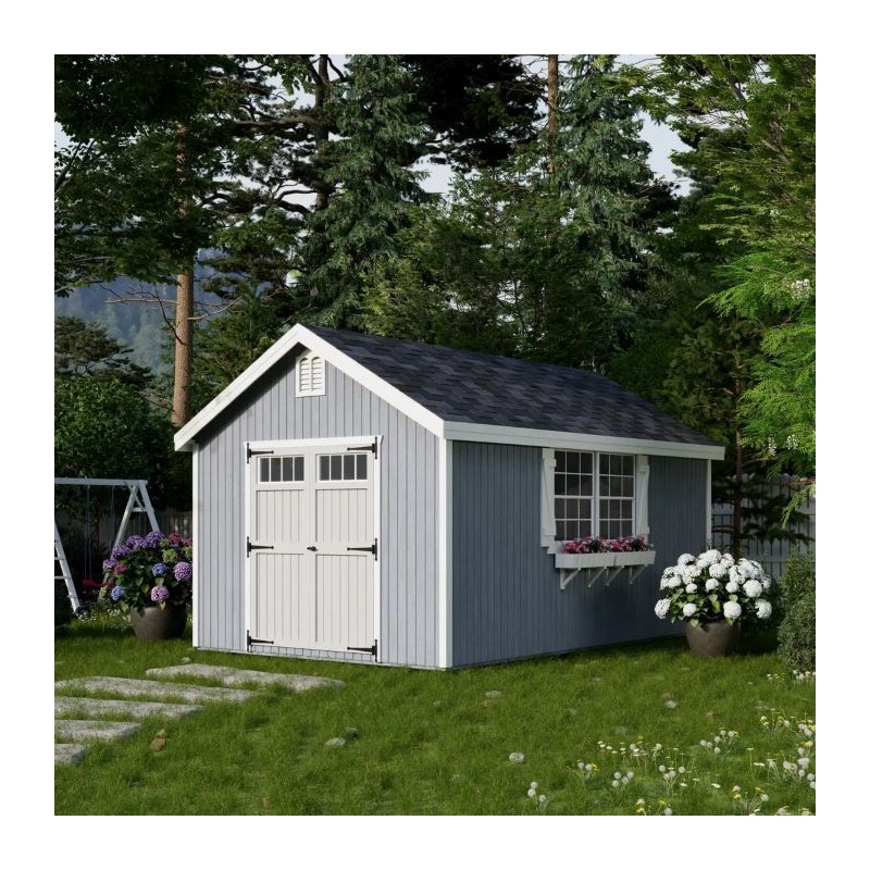 Little Cottage Co. 10x16 Colonial Williamsburg Wood Shed Kit - (10x16 WCGS-PC)