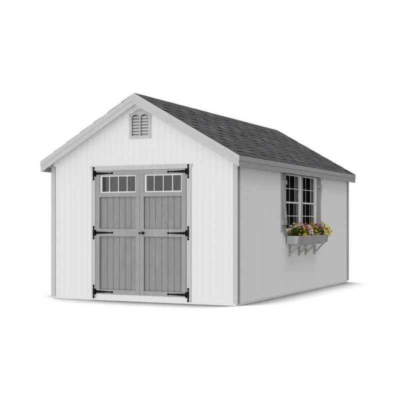 Little Cottage Co. 10x18 Colonial Williamsburg Wood Shed Kit - (10x18 WCGS-PC)