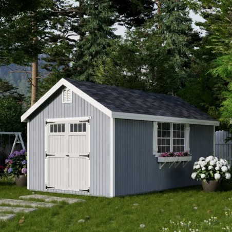 Little Cottage Co. 10x18 Colonial Williamsburg Wood Shed Kit - (10x18 WCGS-PC)