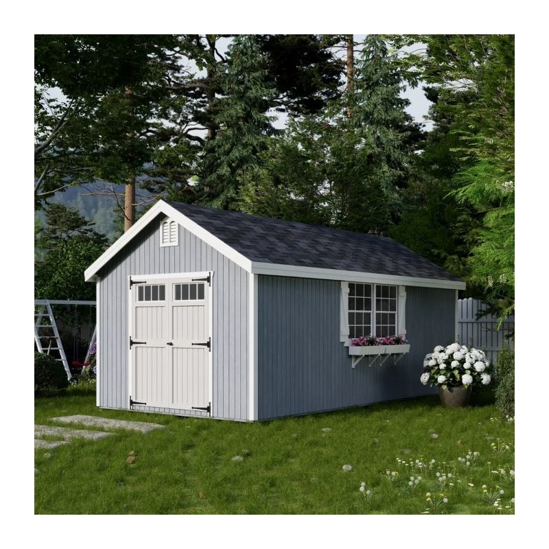 Little Cottage Co. 10x20 Colonial Williamsburg Wood Shed Kit - (10x20 WCGS-PC)