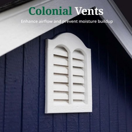 Little Cottage Co. 12x12 Colonial Williamsburg Wood Shed Kit - (12x12 WCGS-PC)