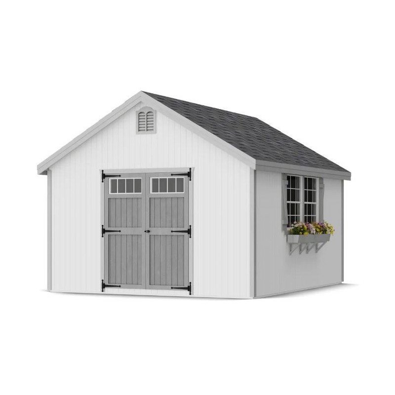 Little Cottage Co. 12x14 Colonial Williamsburg Wood Shed Kit - (12x14 WCGS-PC)