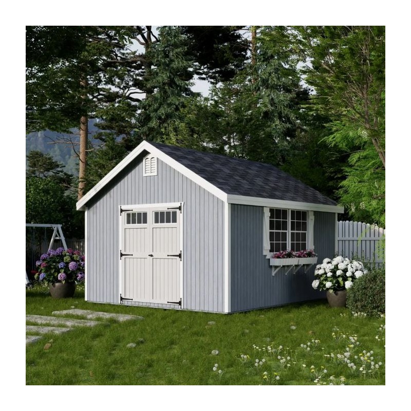 Little Cottage Co. 12x14 Colonial Williamsburg Wood Shed Kit - (12x14 WCGS-PC)