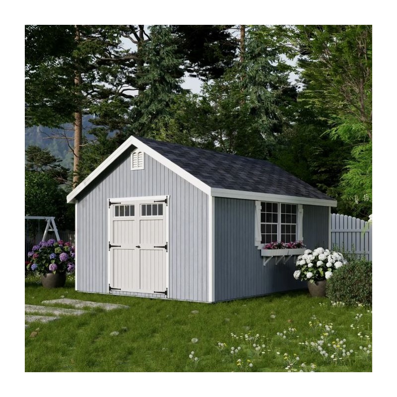 Little Cottage Co. 12x16 Colonial Williamsburg Wood Shed Kit - (12x16 WCGS-PC)