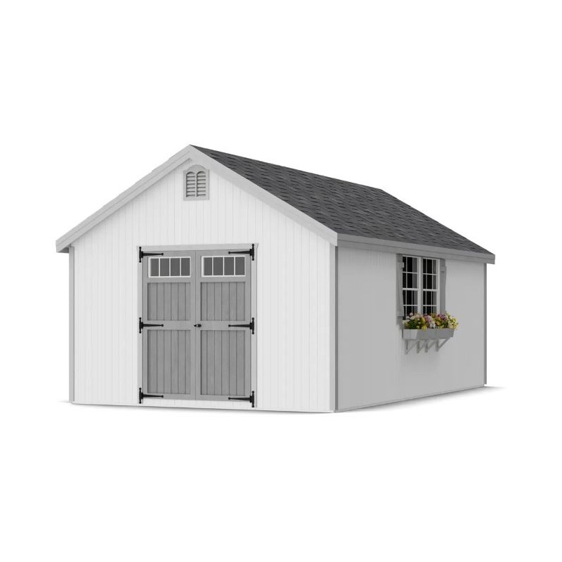 Little Cottage Co. 12x20 Colonial Williamsburg Wood Shed Kit - (12x20 WCGS-PC)