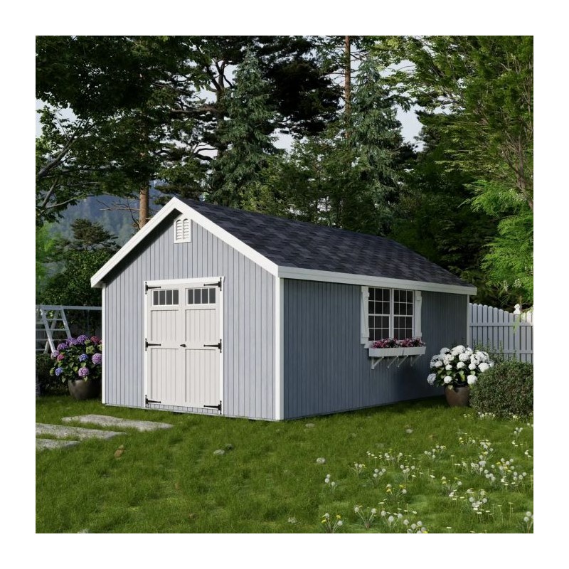 Little Cottage Co. 12x20 Colonial Williamsburg Wood Shed Kit - (12x20 WCGS-PC)