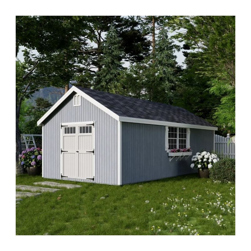 Little Cottage Co. 12x24 Colonial Williamsburg Wood Shed Kit - (12x24 WCGS-PC)
