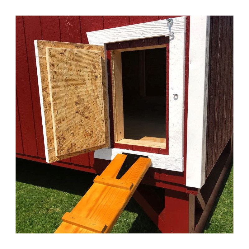 Little Cottage Co. 4x6 Gambrel Barn-Style Chicken Coop Wood Kit with Floor (4x6 GBCC-PNK)