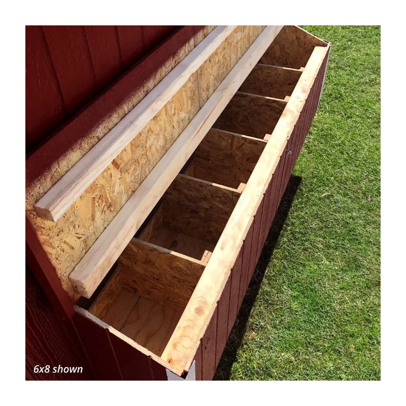 Little Cottage Co. 4x6 Gambrel Barn-Style Chicken Coop Wood Kit with Floor (4x6 GBCC-PNK)