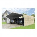 VersaTube 2-Sided 20x20x7 Classic Steel Carport Kit (CM020200070-NS0009)