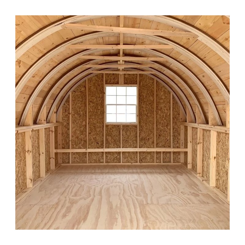 Little Cottage Co. 10x16 Round Roof Wood Chicken Coop Kit - (10x16 RRCC-PNK)