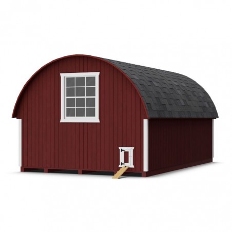 Little Cottage Co. 10x16 Round Roof Wood Chicken Coop Kit - (10x16 RRCC-PNK)