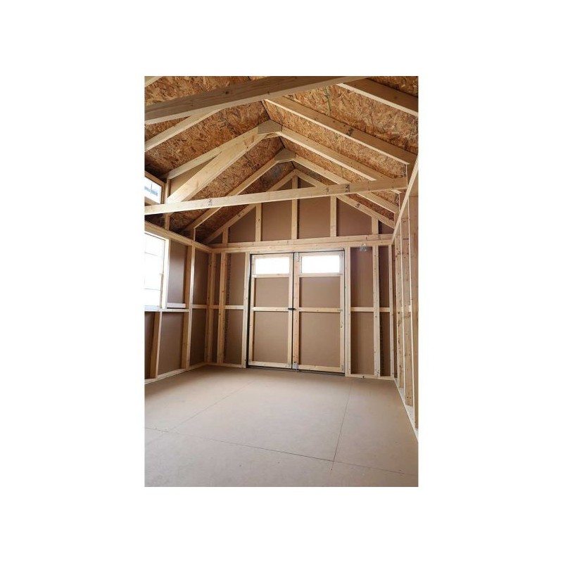 EZ-Fit 10x12 SkyView Panelized Wood Storage Shed Kit with Windows - (ez_skyview1012)