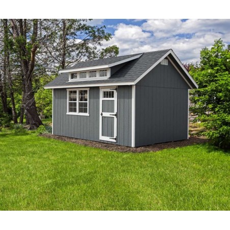 EZ-Fit 10x12 SkyView Panelized Wood Storage Shed Kit with Windows - (ez_skyview1012)