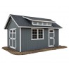 EZ-Fit 10x12 SkyView Panelized Wood Storage Shed Kit with Windows - (ez_skyview1012)
