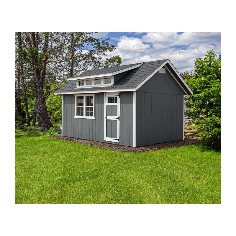 EZ-Fit 10x16 SkyView Panelized Wood Storage Shed Kit with Windows - (Ez_skyview1016)