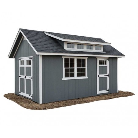 EZ-Fit 10x16 SkyView Panelized Wood Storage Shed Kit with Windows - (Ez_skyview1016)