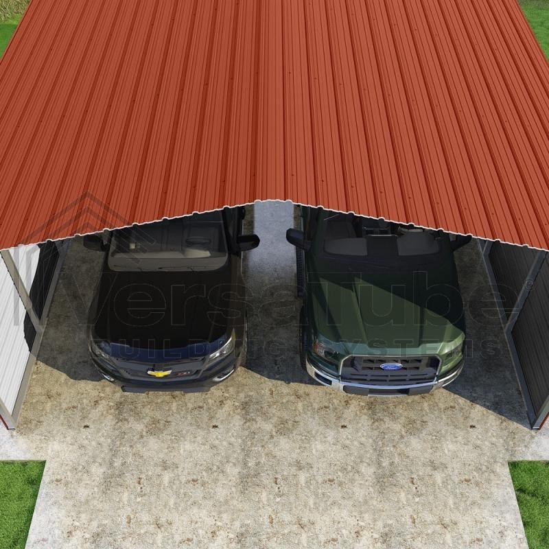 VersaTube 2-Sided 20x20x10 Classic Steel Carport Kit (CM020200100-NS0009)