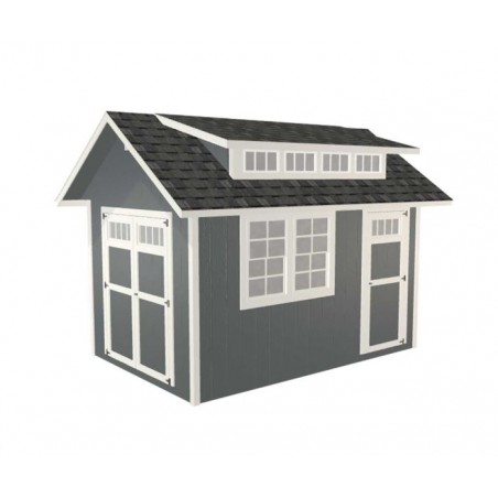 EZ-Fit 8x12 SkyView Panelized Wood Storage Shed Kit with Windows - (ez_skyview812)