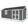 EZ-Fit Craftsman 10'W x 20'D Wood Storage Shed Kit (ez_craftsman1020)