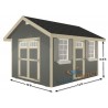 EZ-Fit 10x12 Riverside Wood Storage Shed Kit (ez_riverside1012)