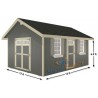 EZ-Fit 12x16 Riverside Wood Storage Shed Kit (ez_riverside1216)
