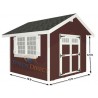 EZ-Fit Homestead 10x10 Wood Shed Kit (ez_homestead1010)