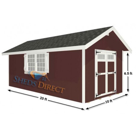 EZ-Fit Homestead 10x20 Wood Shed Kit (ez_homestead1020)