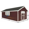 EZ-Fit Homestead 12x24 Wood Shed Kit (ez_homestead1224)