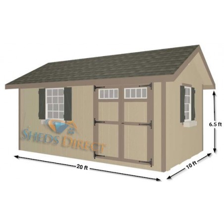 EZ-Fit Heritage 10x20 Wood Storage Shed Kit (ez_heritage1020)