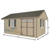 EZ-Fit Heritage 10x20 Wood Storage Shed Kit (ez_heritage1020)