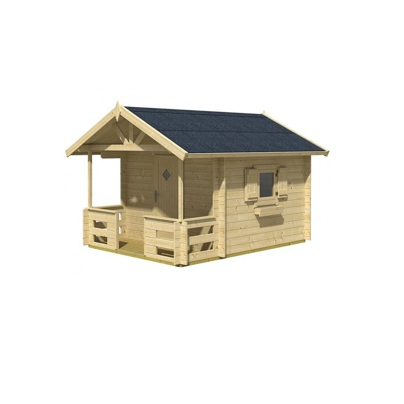 Lasita Lido Kids Club Wood Playhouse Kit with Terrace - (284799)
