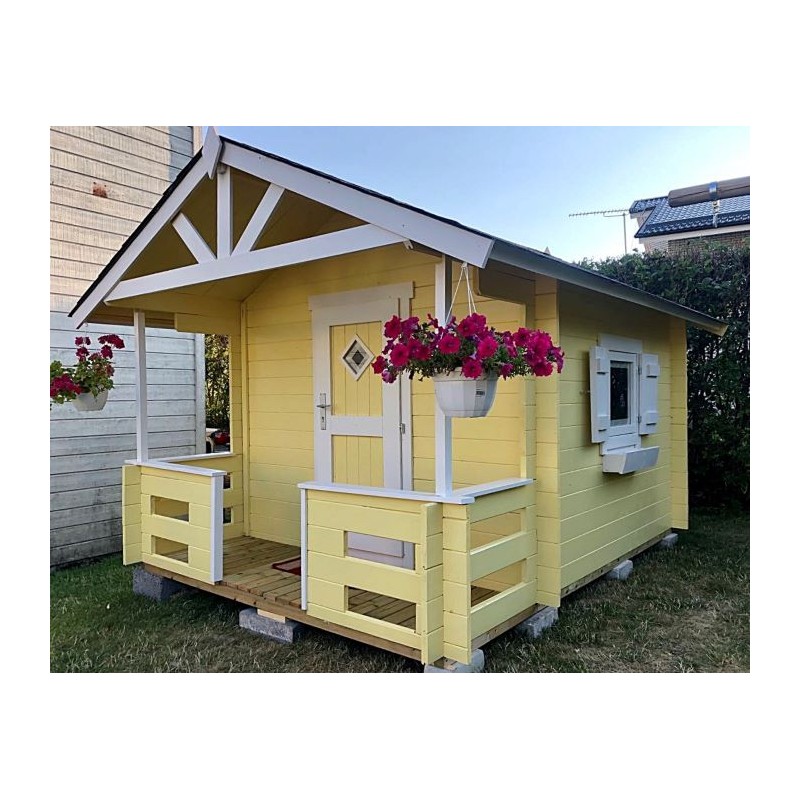 Lasita Lido Kids Club Wood Playhouse Kit with Terrace - (284799)