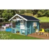 Lasita Lido Kids Club Wood Playhouse Kit with Terrace - (284799)