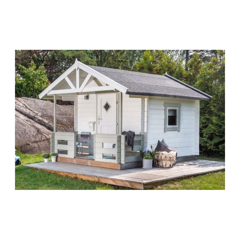 Lasita Lido Kids Club Wood Playhouse Kit with Terrace - (284799)