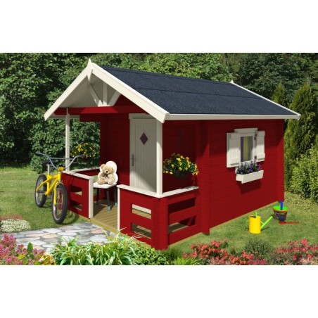 Lasita Lido Kids Club Wood Playhouse Kit with Terrace - (284799)